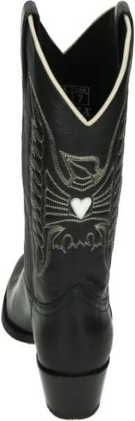 Sendra Western Leren Laars Zwart