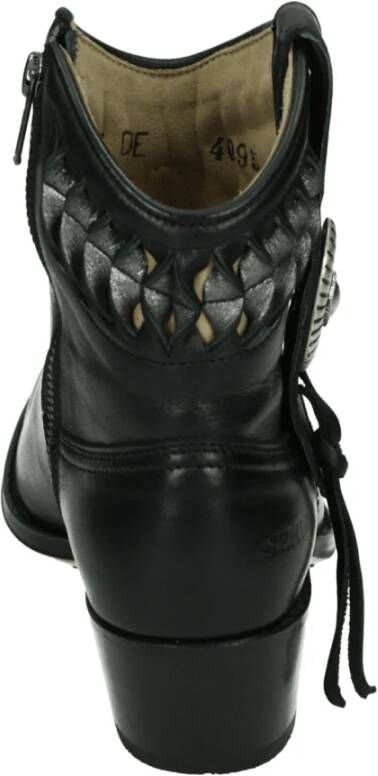 Sendra Western Zwarte Leren Laars