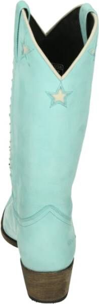 Sendra Westernlaars Lichtblauw Nubuck Leer