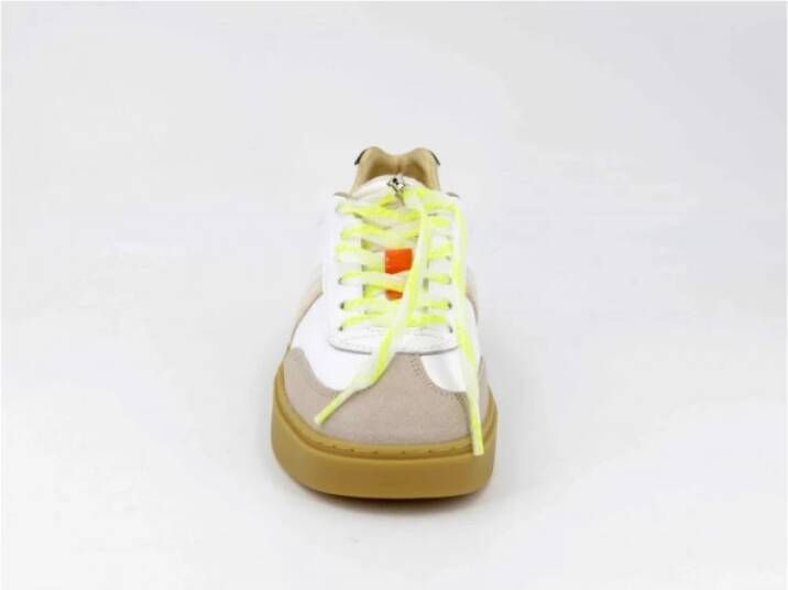 Serafini Leren sneaker met logodetails