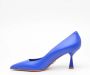 Sergio Levantesi Blauw Leren Decolté met 8cm Hak Blue Dames - Thumbnail 3