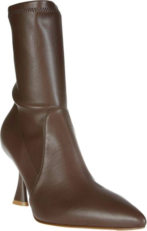 Sergio Levantesi Stijlvolle Heeled Tronchetto Boot Brown Dames