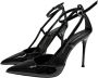 Sergio Levantesi Enkelband Lakleren Stiletto Sandalen Black Dames - Thumbnail 2