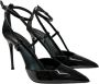 Sergio Levantesi Enkelband Lakleren Stiletto Sandalen Black Dames - Thumbnail 3