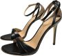 Sergio Levantesi Enkelband Leren Sandalen 11cm Hak Black Dames - Thumbnail 2
