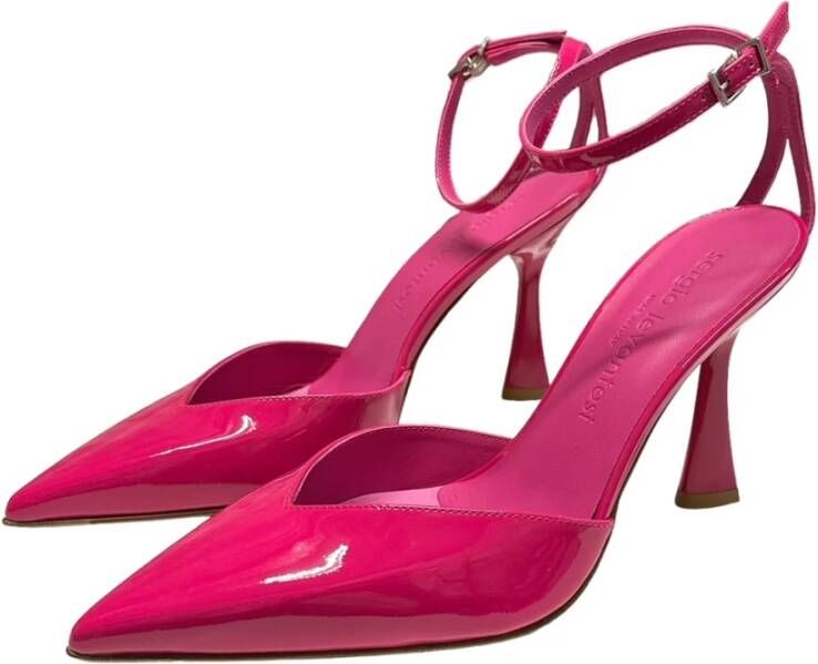 Sergio Levantesi Enkelband Polyester Sandalen Pink Dames