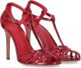 Sergio Levantesi Sandalen Rita Strawberry Heeled Sandal in rood - Thumbnail 3