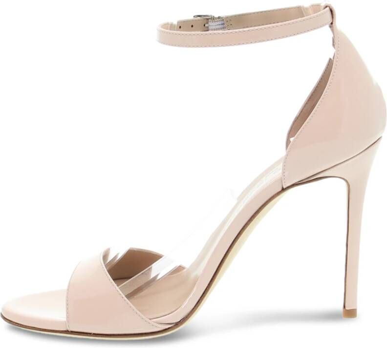 Sergio Levantesi Hoge sandaal voor dames in lak Roze Dames