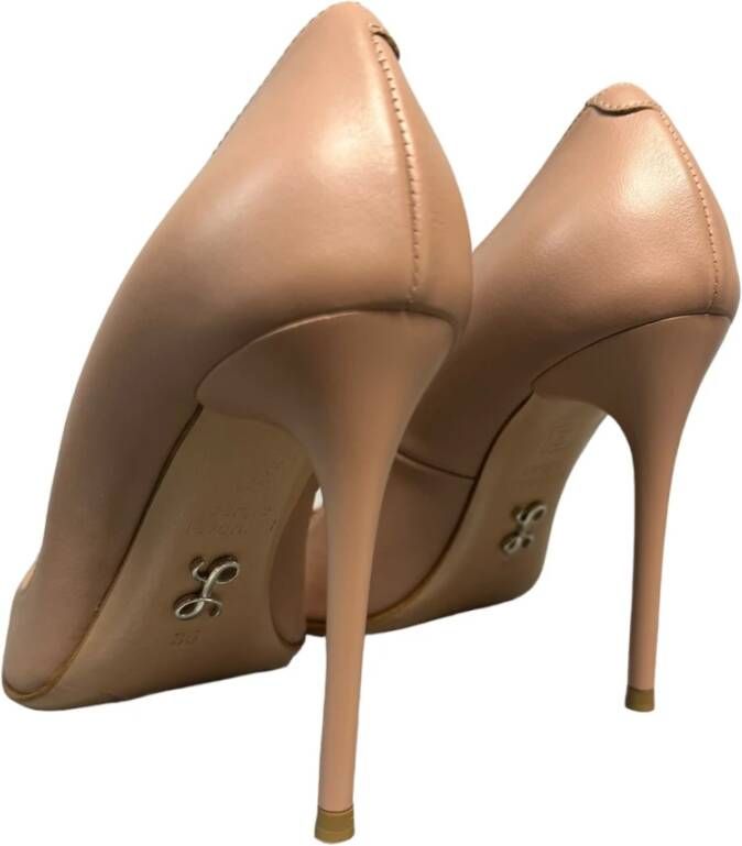 Sergio Levantesi Leren Decolleté Hakken 10cm Hoogte Pink Dames