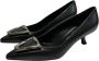 Sergio Levantesi Leren pumps met hoge hak en zilveren accent Black Dames - Thumbnail 2
