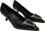 Sergio Levantesi Leren pumps met hoge hak en zilveren accent Black Dames - Thumbnail 3