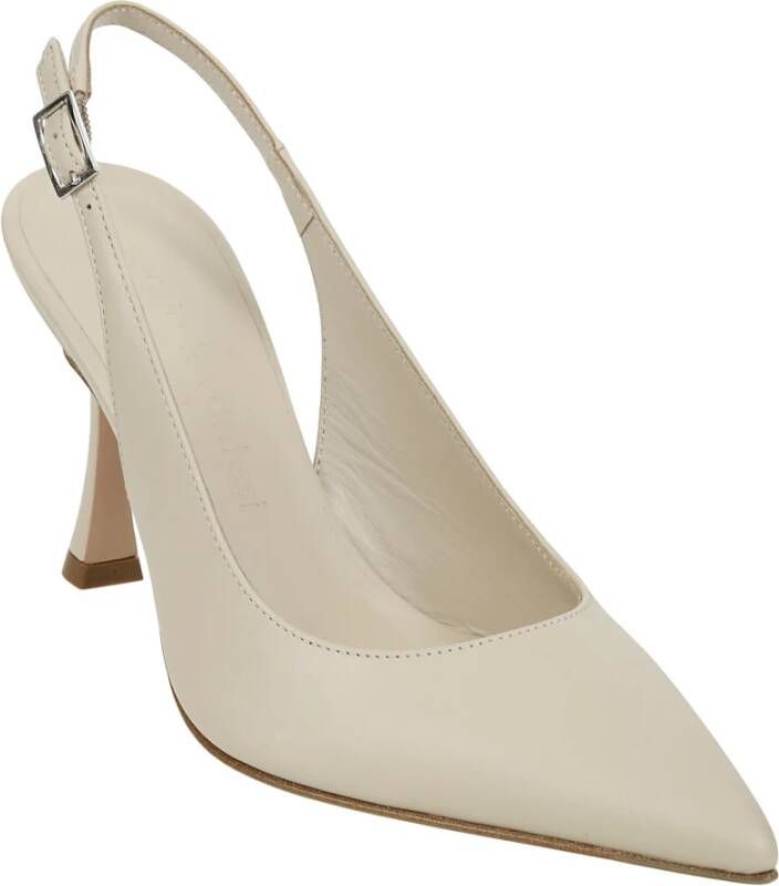 Sergio Levantesi Luxe Leren Hak Pumps Beige Dames