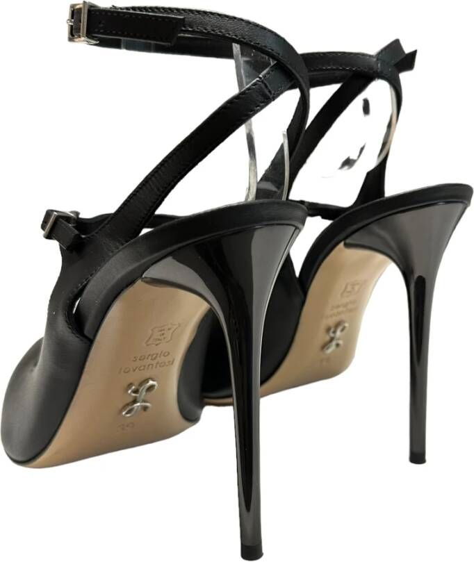 Sergio Levantesi Polyester sandalen met enkelarmband Black Dames