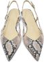 Sergio Levantesi Python Print Leren Slingback Pumps - Thumbnail 2