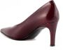 Sergio Levantesi Rode Lakleren Pumps met Puntige Neus - Thumbnail 2