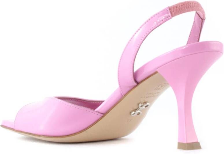 Sergio Levantesi Roze Glanzend Leren Irene Sandalen Pink Dames