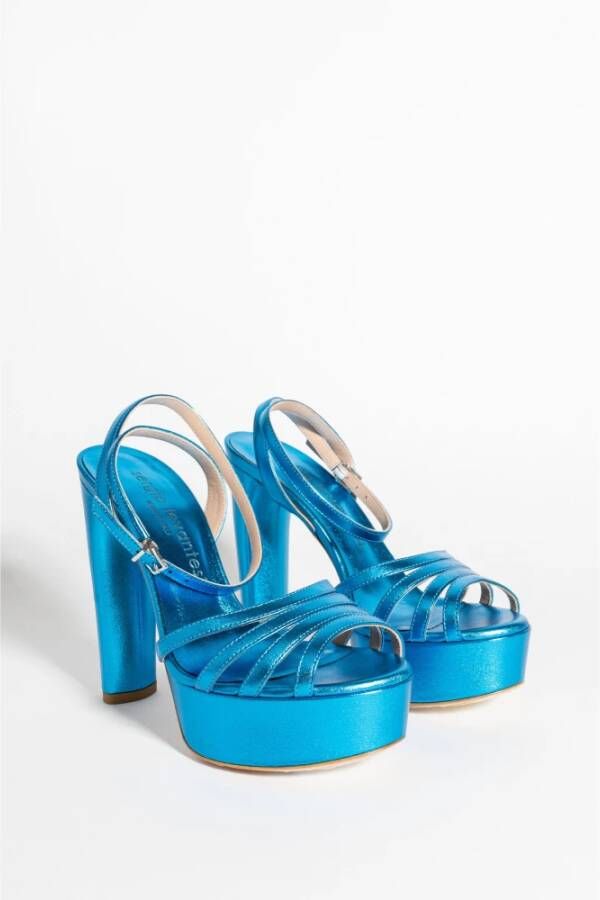 Sergio Levantesi Sandalen met hoge hakken Blauw Dames