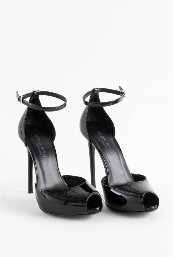 Sergio Levantesi Sandalen met hoge hakken Zwart Dames
