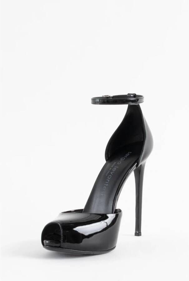 Sergio Levantesi Sandalen met hoge hakken Zwart Dames