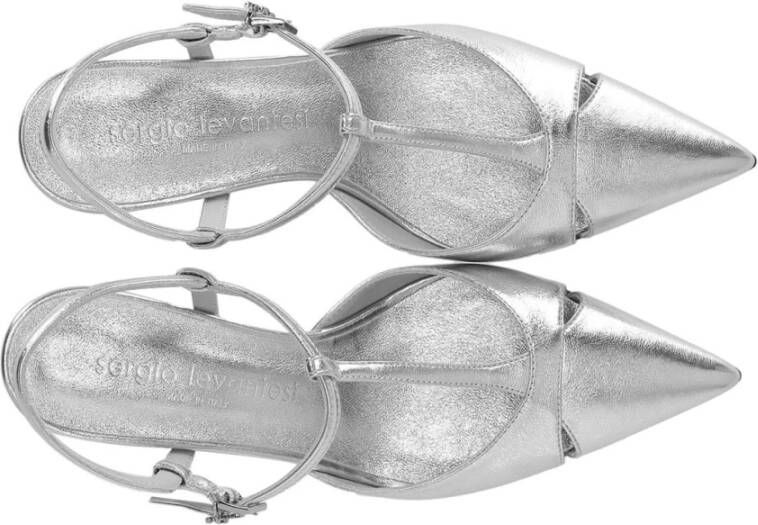Sergio Levantesi Zilveren Slingback Pump Edvige