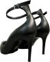 Sergio Levantesi Zwarte leren hakken met armband Black Dames - Thumbnail 4
