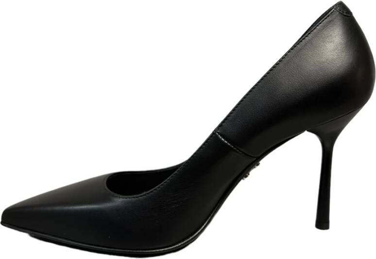 Sergio Levantesi Zwarte leren hoge hakken pumps Black Dames