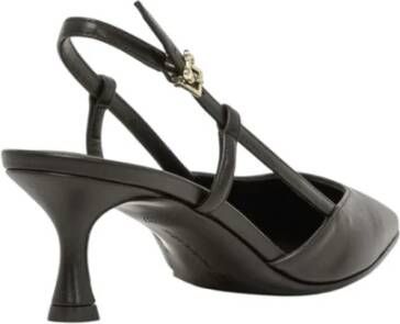 Sergio Levantesi Zwarte leren slingback hakken