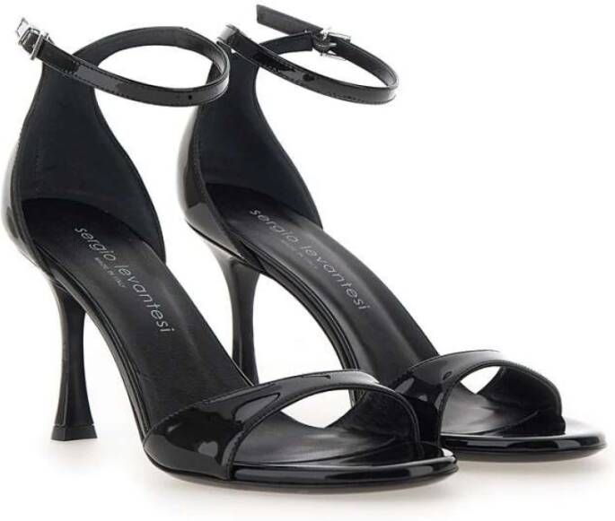 Sergio Levantesi Zwarte Sandalen van Black Dames