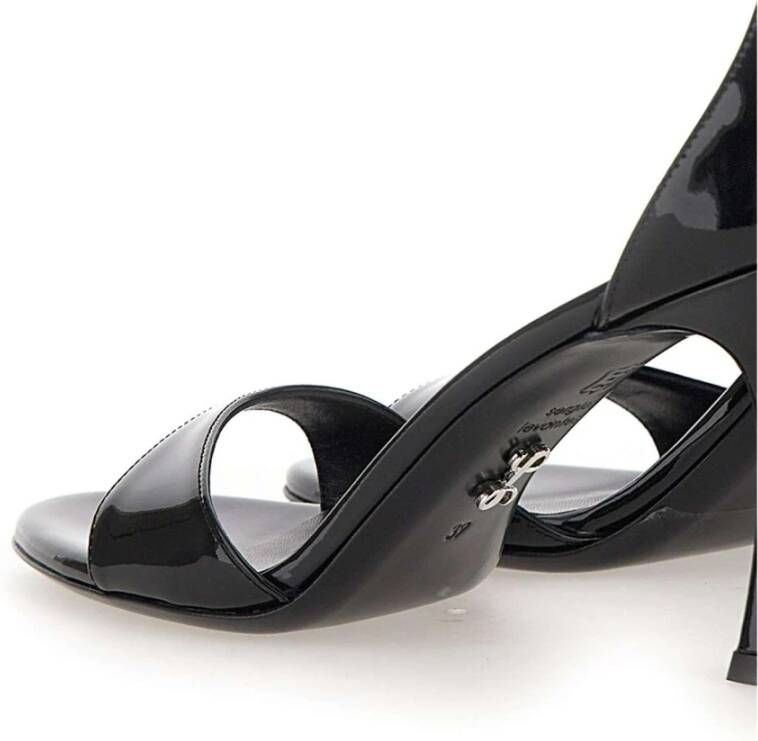 Sergio Levantesi Zwarte Sandalen van Black Dames