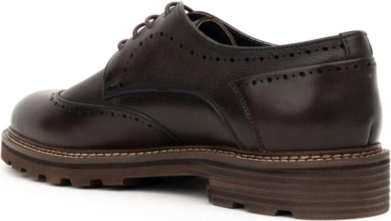 Sergio Moretti Bruin Leren Formele Schoenen