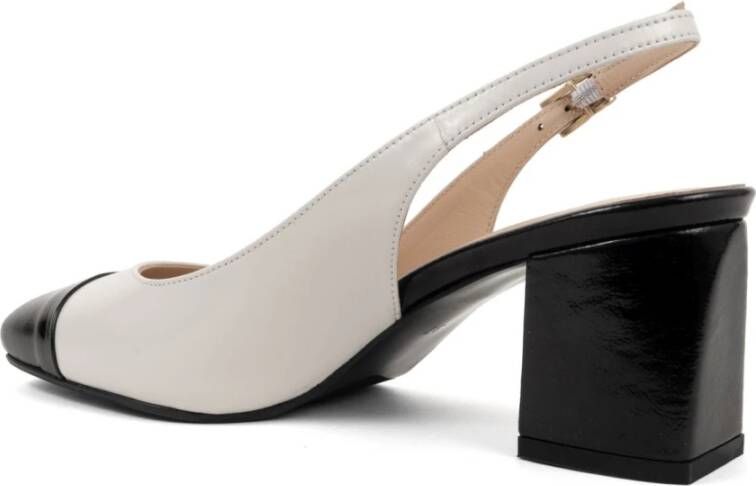 Sergio Moretti Klassieke Beige Mid Heel Pumps