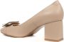 Sergio Moretti Klassieke Beige Mid Heel Pumps - Thumbnail 2