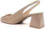 Sergio Moretti Klassieke Beige Mid Heel Pumps - Thumbnail 2