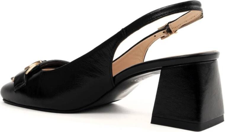 Sergio Moretti Klassieke Zwarte Mid-Hak Pumps