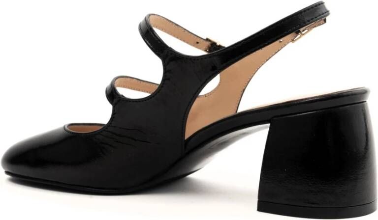 Sergio Moretti Klassieke Zwarte Middelhoge Pumps