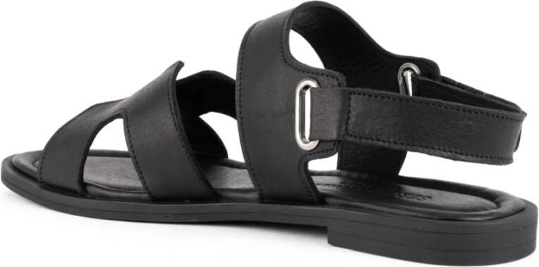 Sergio Moretti Platte Open Sandalen