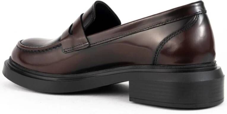 Sergio Moretti Rode Casual Loafers met Rubberen Zool