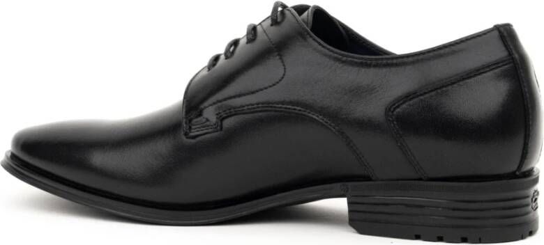 Sergio Moretti Zwarte Formele Platte Schoenen