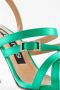 Sergio Rossi Emerald Green Mini Prince Strappy Sandalen Blue Dames - Thumbnail 4