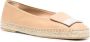 Sergio Rossi Elegante Beige Leren Ballerina's Mid Heels Beige Dames - Thumbnail 2