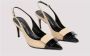 Sergio Rossi Beige Leren Slingback Stiletto Pumps Beige Dames - Thumbnail 3