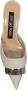 Sergio Rossi Beige Slip-On Leren Muiltjes - Thumbnail 2