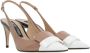 Sergio Rossi Bicolor Lak Slingback Hakken Beige Dames - Thumbnail 1