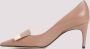 Sergio Rossi Bright Skin Leren Pumps Beige Dames - Thumbnail 2