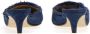 Sergio Rossi Denim Effect Muiltjes met Franje Afwerking Blue Dames - Thumbnail 7