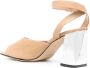 Sergio Rossi Elegante Beige Leren Sandalen Beige Dames - Thumbnail 3
