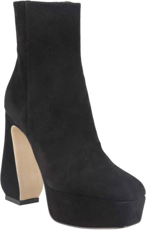Sergio Rossi Elegante Suede Hakken Black Dames