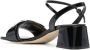 Sergio Rossi Zwarte Leren Middelhak Sandalen Black Dames - Thumbnail 3