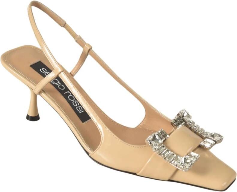 Sergio Rossi Flat Sandals Beige Dames