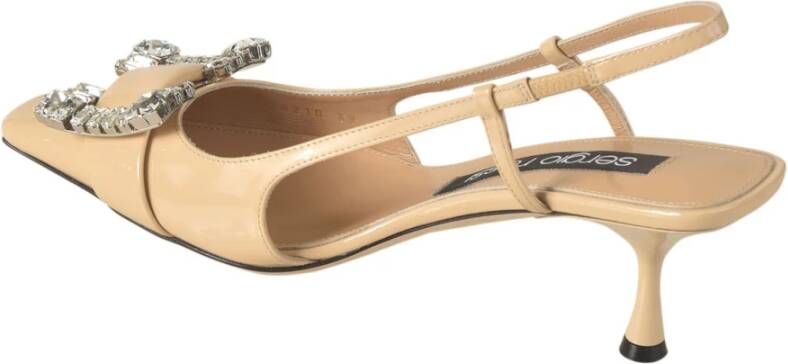 Sergio Rossi Flat Sandals Beige Dames